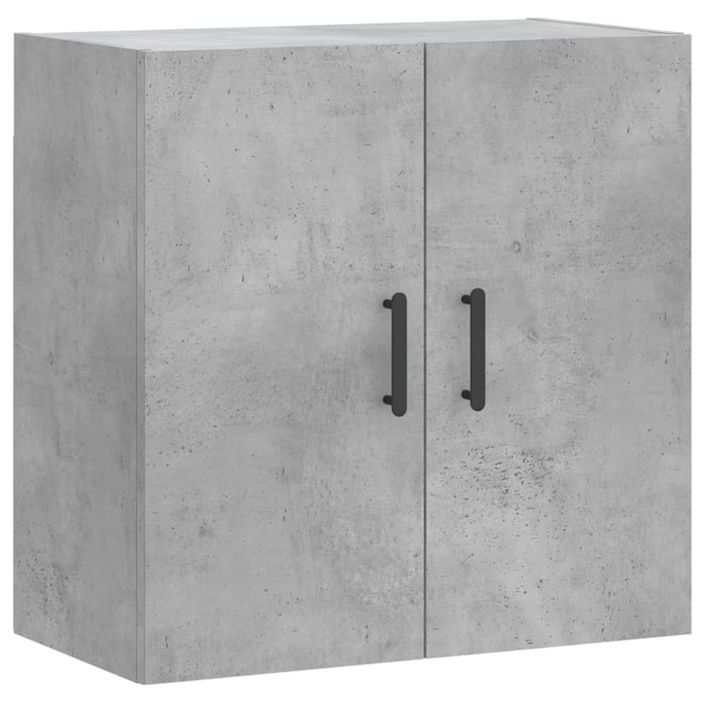 Armoire murale gris béton 60x31x60 cm bois d'ingénierie - Photo n°1