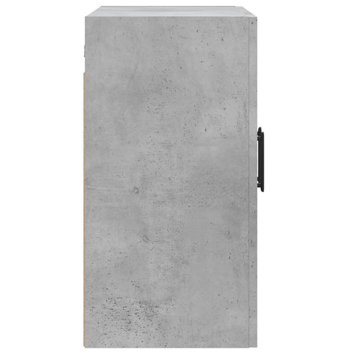 Armoire murale gris béton 60x31x60 cm bois d'ingénierie - Photo n°7