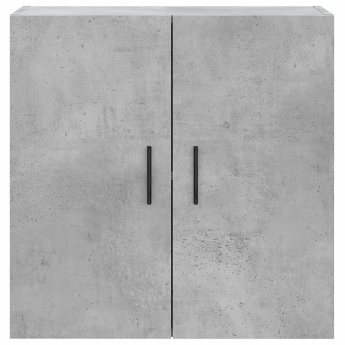 Armoire murale gris béton 60x31x60 cm bois d'ingénierie - Photo n°5