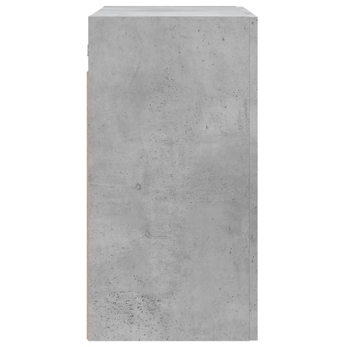 Armoire murale gris béton 60x31x60 cm bois d'ingénierie - Photo n°7