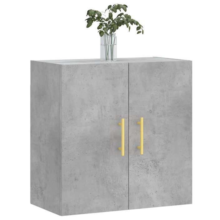 Armoire murale gris béton 60x31x60 cm bois d'ingénierie - Photo n°3