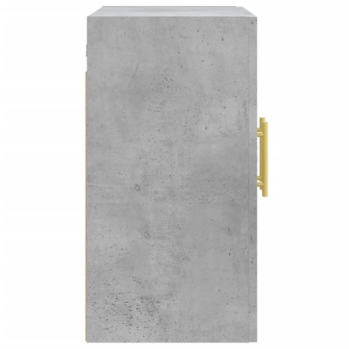 Armoire murale gris béton 60x31x60 cm bois d'ingénierie - Photo n°7