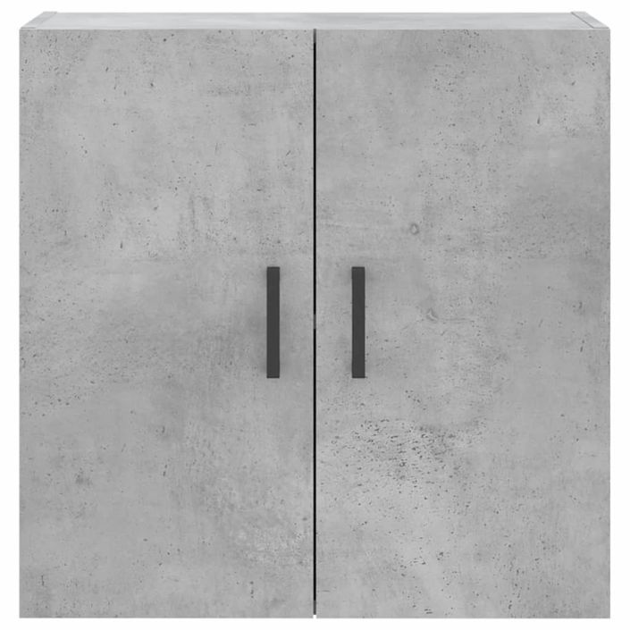 Armoire murale gris béton 60x31x60 cm bois d'ingénierie - Photo n°5