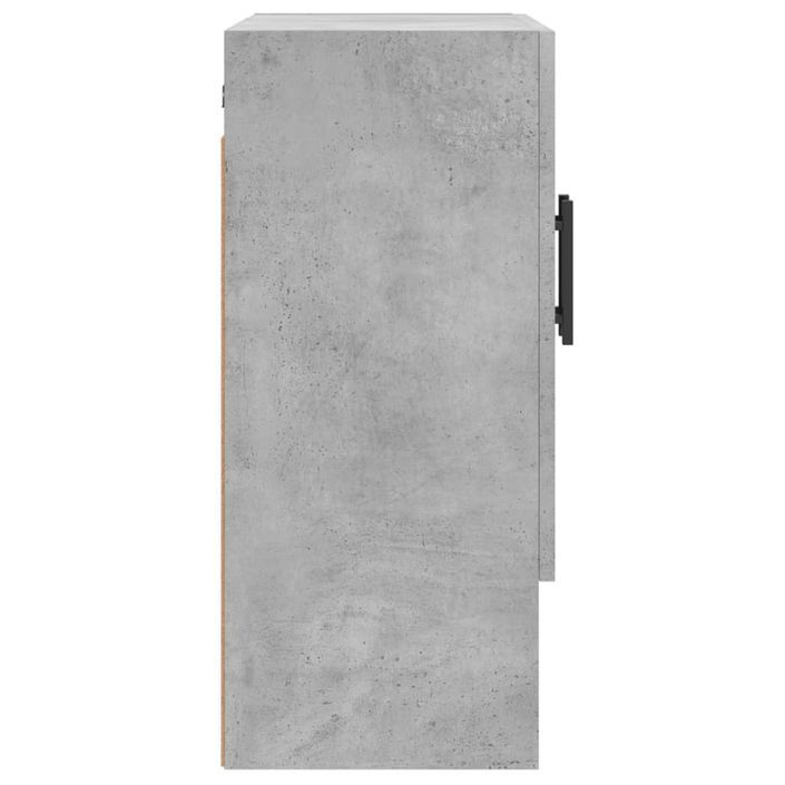 Armoire murale gris béton 60x31x70 cm bois d'ingénierie - Photo n°7