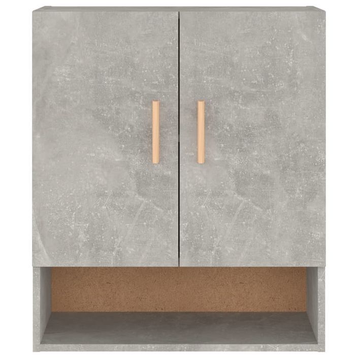 Armoire murale Gris béton 60x31x70 cm Bois d'ingénierie - Photo n°5