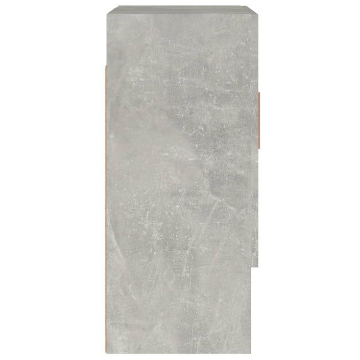 Armoire murale Gris béton 60x31x70 cm Bois d'ingénierie - Photo n°6