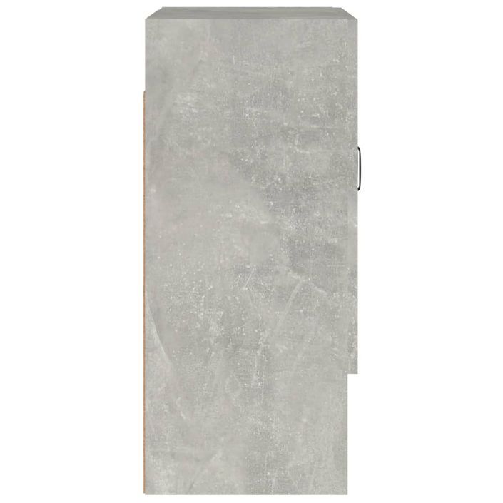 Armoire murale Gris béton 60x31x70 cm Bois d'ingénierie - Photo n°6