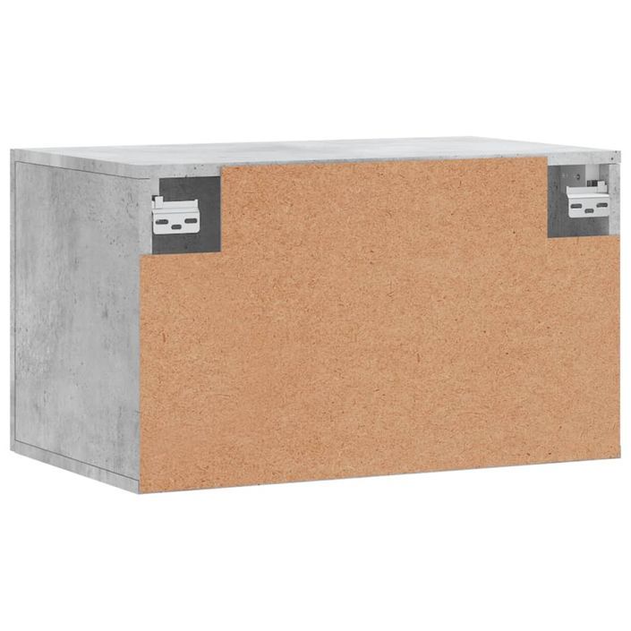 Armoire murale Gris béton 60x36,5x35 cm Bois d'ingénierie - Photo n°7