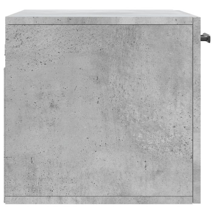 Armoire murale Gris béton 60x36,5x35 cm Bois d'ingénierie - Photo n°7