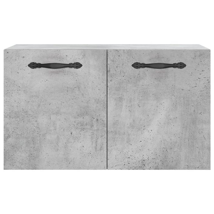 Armoire murale Gris béton 60x36,5x35 cm Bois d'ingénierie - Photo n°5