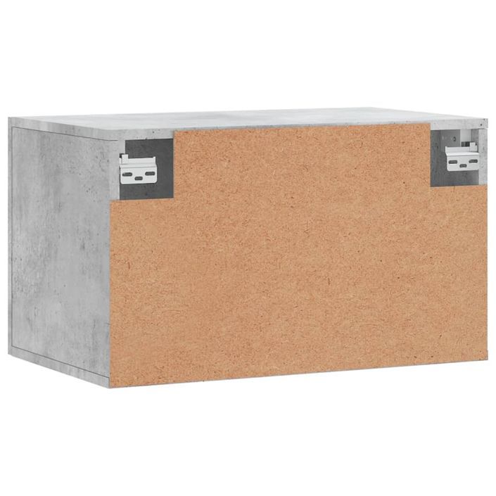 Armoire murale Gris béton 60x36,5x35 cm Bois d'ingénierie - Photo n°8