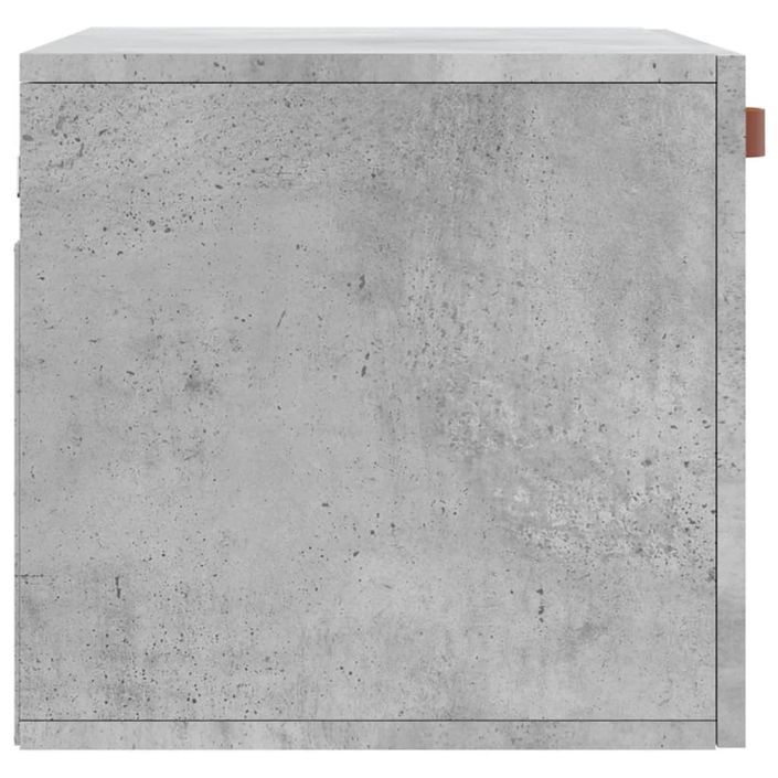 Armoire murale Gris béton 60x36,5x35 cm Bois d'ingénierie - Photo n°7