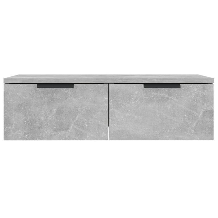 Armoire murale Gris béton 68x30x20 cm Bois d'ingénierie - Photo n°7