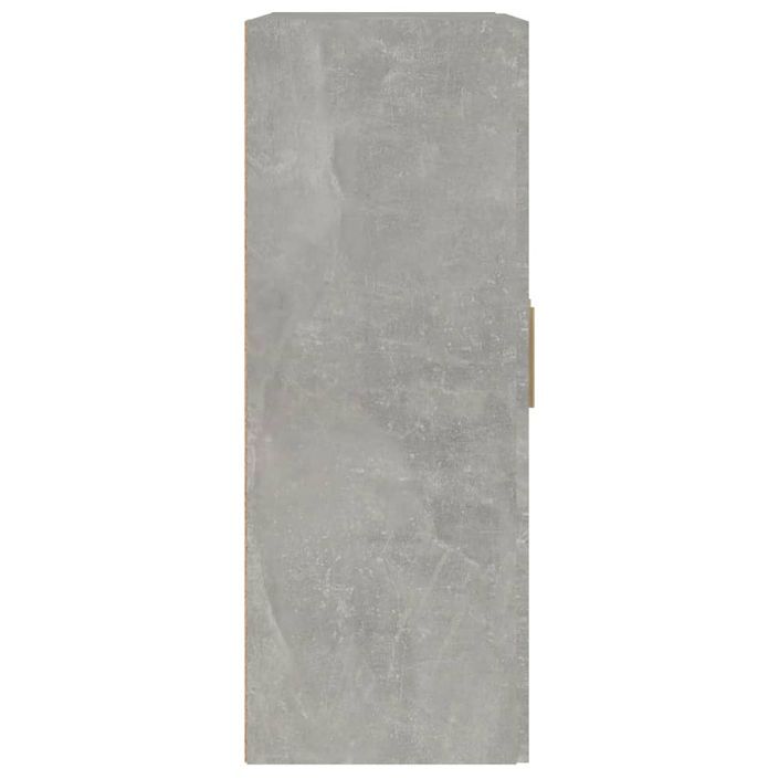 Armoire murale gris béton 69,5x32,5x90 cm bois d'ingénierie - Photo n°7