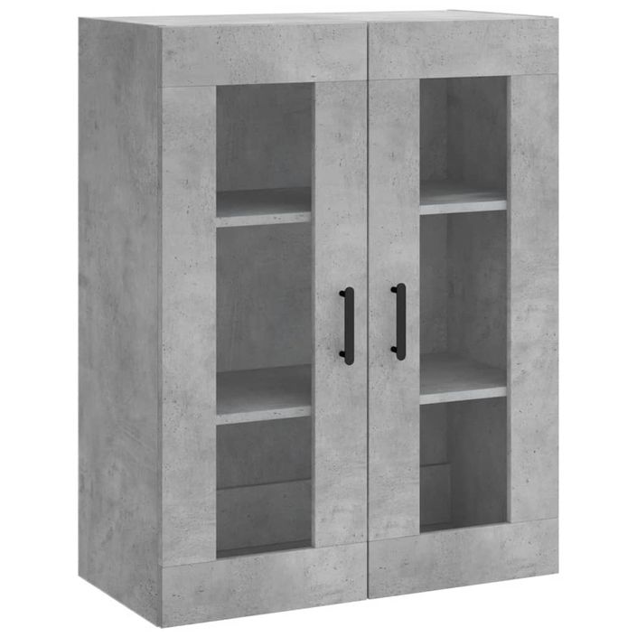 Armoire murale gris béton 69,5x34x90 cm - Photo n°1