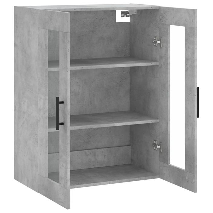 Armoire murale gris béton 69,5x34x90 cm - Photo n°6