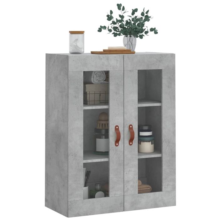 Armoire murale gris béton 69,5x34x90 cm - Photo n°4