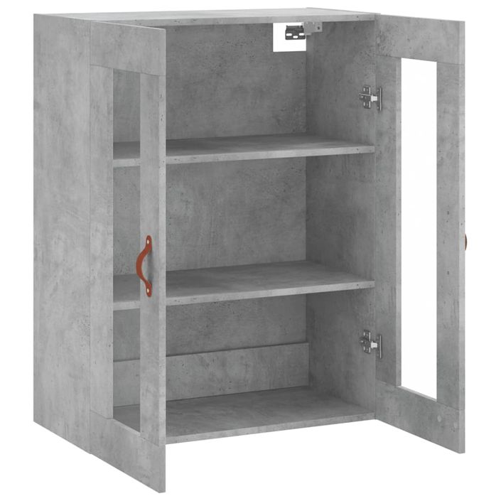 Armoire murale gris béton 69,5x34x90 cm - Photo n°7