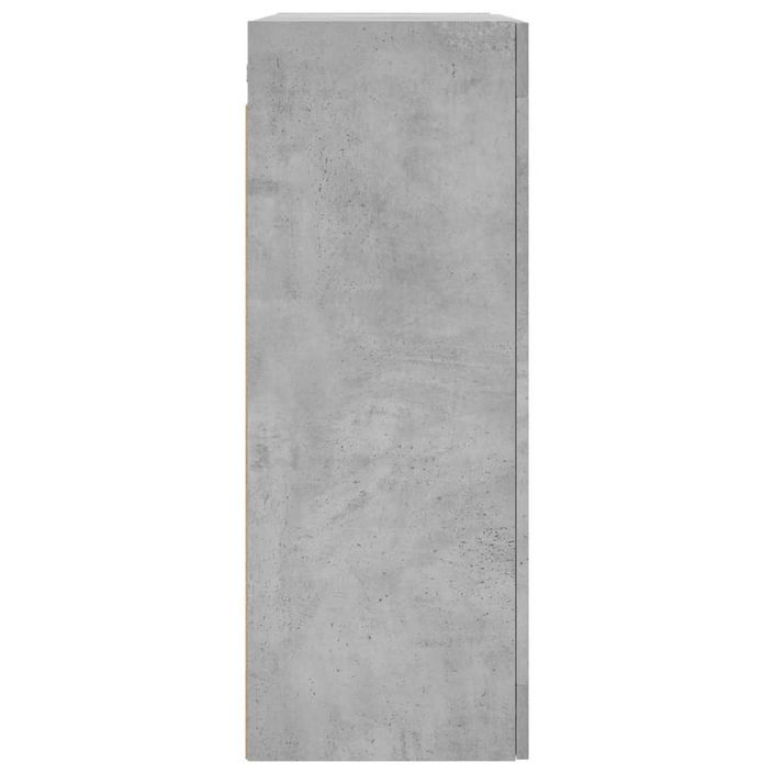 Armoire murale gris béton 69,5x34x90 cm - Photo n°8