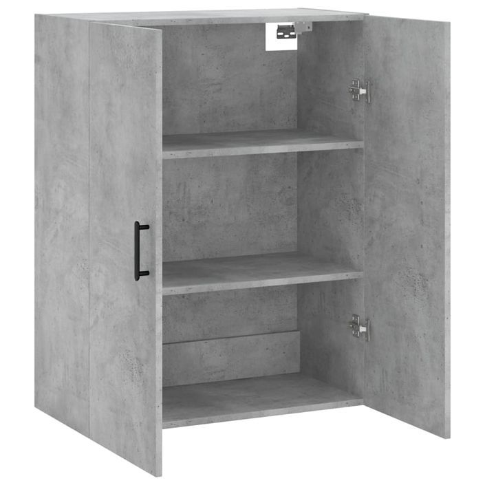 Armoire murale gris béton 69,5x34x90 cm - Photo n°6