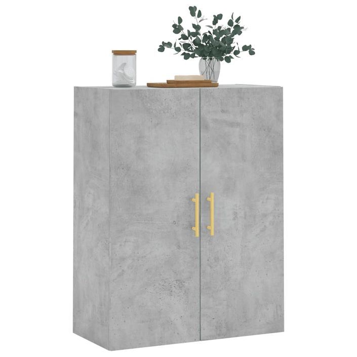 Armoire murale gris béton 69,5x34x90 cm - Photo n°4