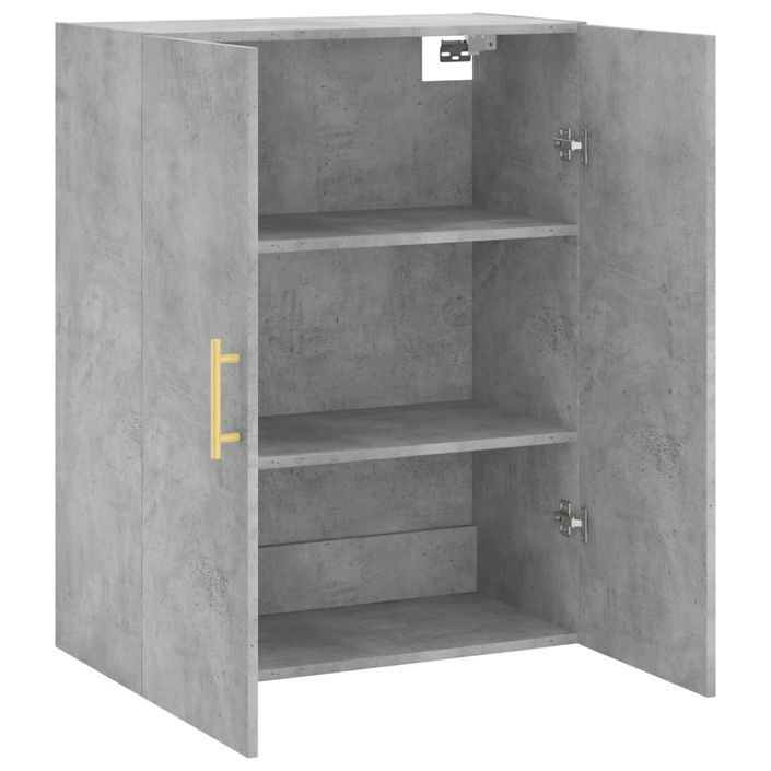 Armoire murale gris béton 69,5x34x90 cm - Photo n°6