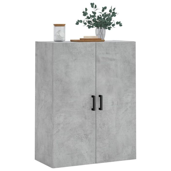 Armoire murale gris béton 69,5x34x90 cm - Photo n°4