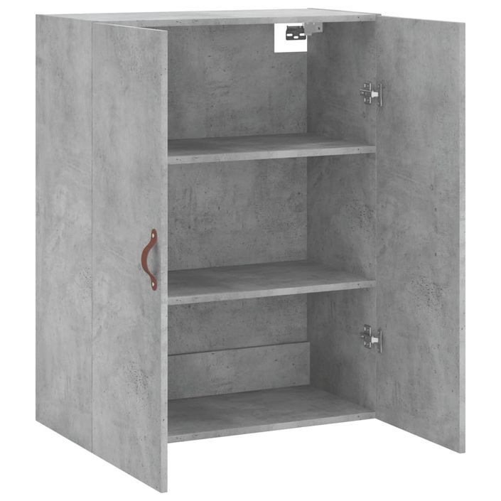 Armoire murale gris béton 69,5x34x90 cm - Photo n°6