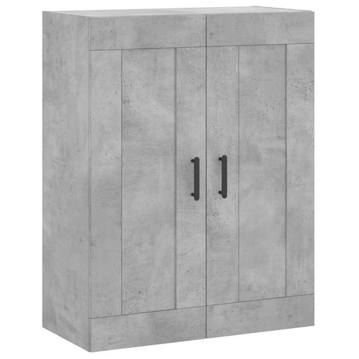 Armoire murale gris béton 69,5x34x90 cm bois d'ingénierie - Photo n°1