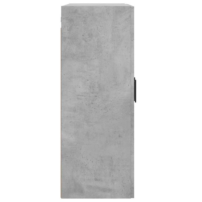 Armoire murale gris béton 69,5x34x90 cm bois d'ingénierie - Photo n°8