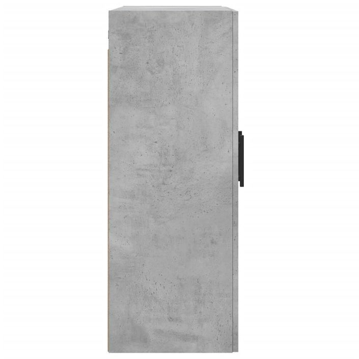 Armoire murale gris béton 69,5x34x90 cm bois d'ingénierie - Photo n°7