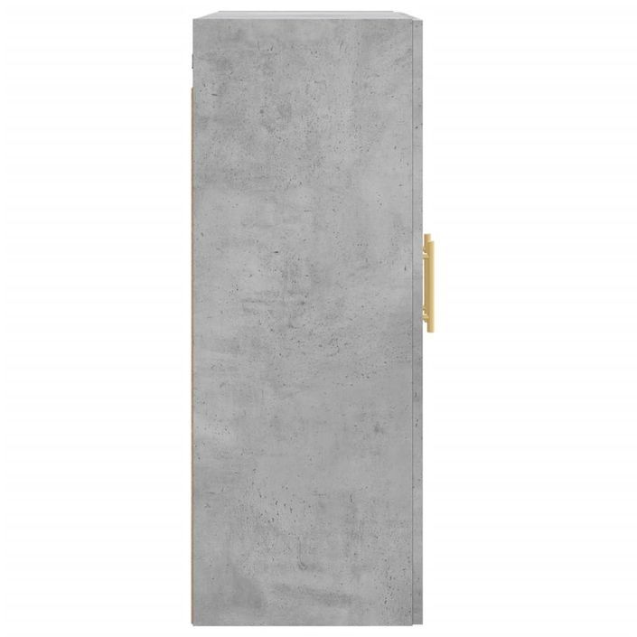 Armoire murale gris béton 69,5x34x90 cm bois d'ingénierie - Photo n°8