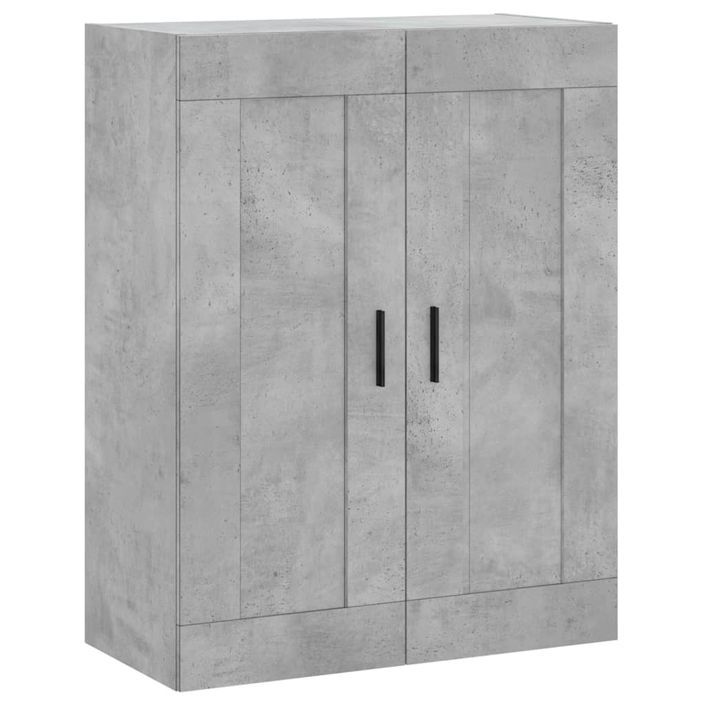 Armoire murale gris béton 69,5x34x90 cm bois d'ingénierie - Photo n°1