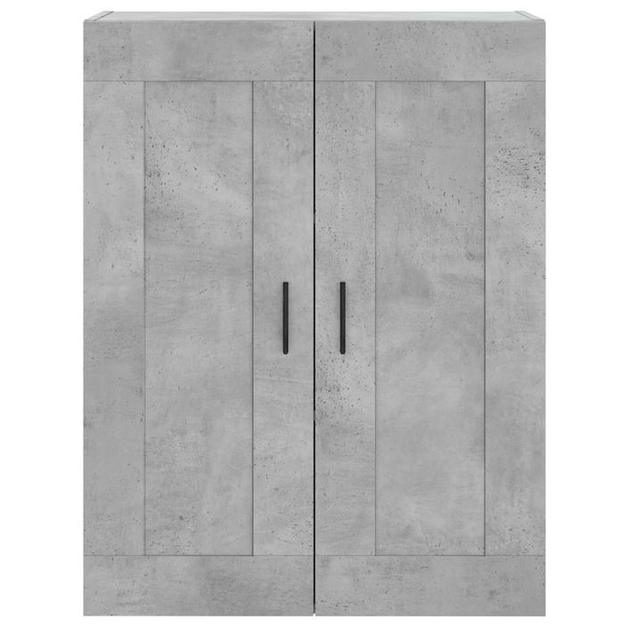 Armoire murale gris béton 69,5x34x90 cm bois d'ingénierie - Photo n°6