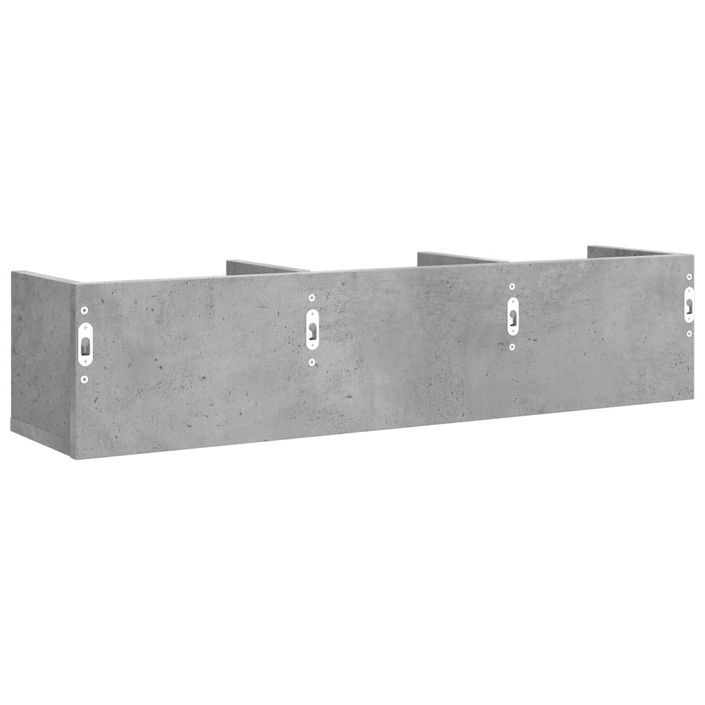 Armoire murale gris béton 75x18x16,5 cm bois d'ingénierie - Photo n°7