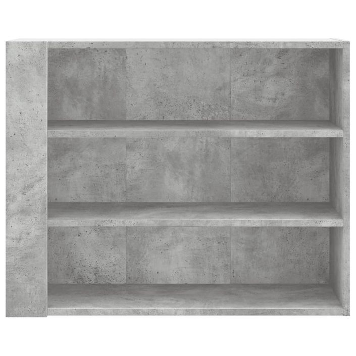 Armoire murale gris béton 75x35x60 cm bois d'ingénierie - Photo n°4