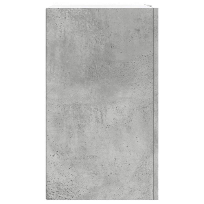 Armoire murale gris béton 75x35x60 cm bois d'ingénierie - Photo n°5