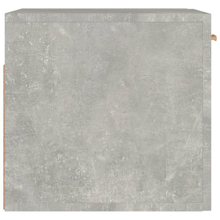 Armoire murale Gris béton 80x35x36,5 cm Bois d'ingénierie - Photo n°6