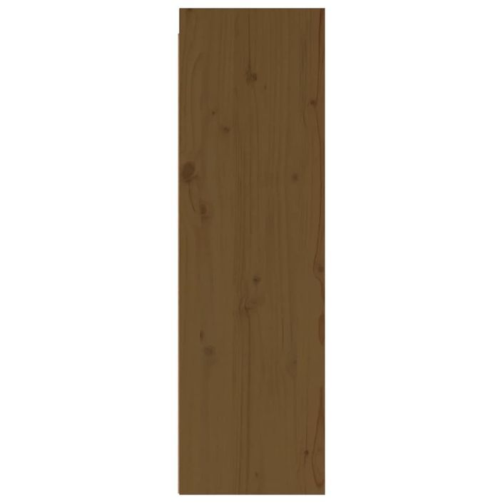 Armoire murale Marron miel 30x30x100 cm Bois de pin massif - Photo n°4