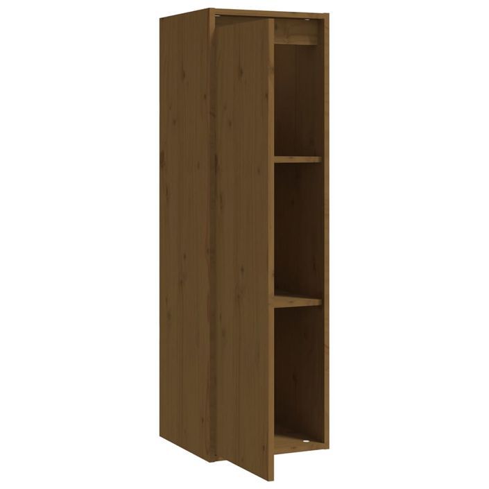 Armoire murale Marron miel 30x30x100 cm Bois de pin massif - Photo n°5