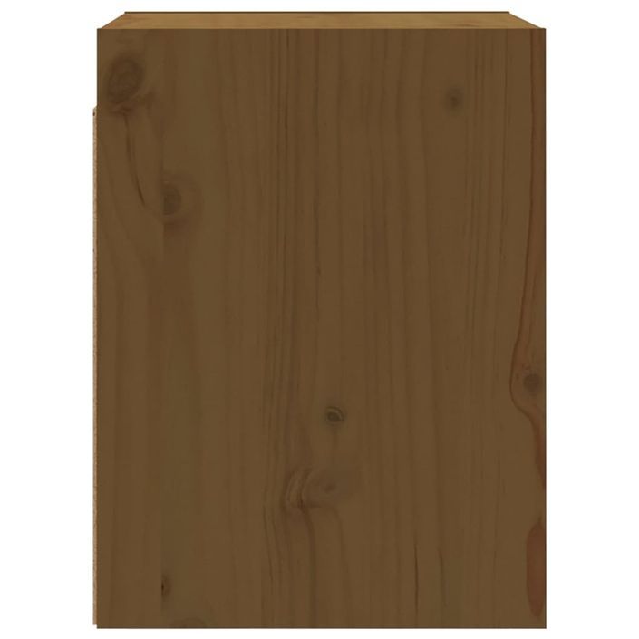 Armoire murale Marron miel 30x30x40 cm Bois de pin massif - Photo n°6