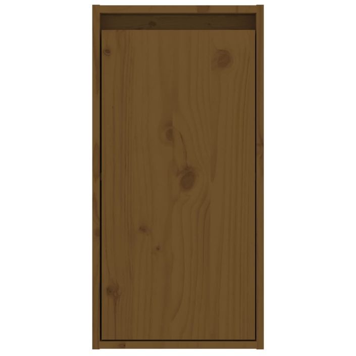 Armoire murale Marron miel 30x30x60 cm Bois de pin massif - Photo n°6