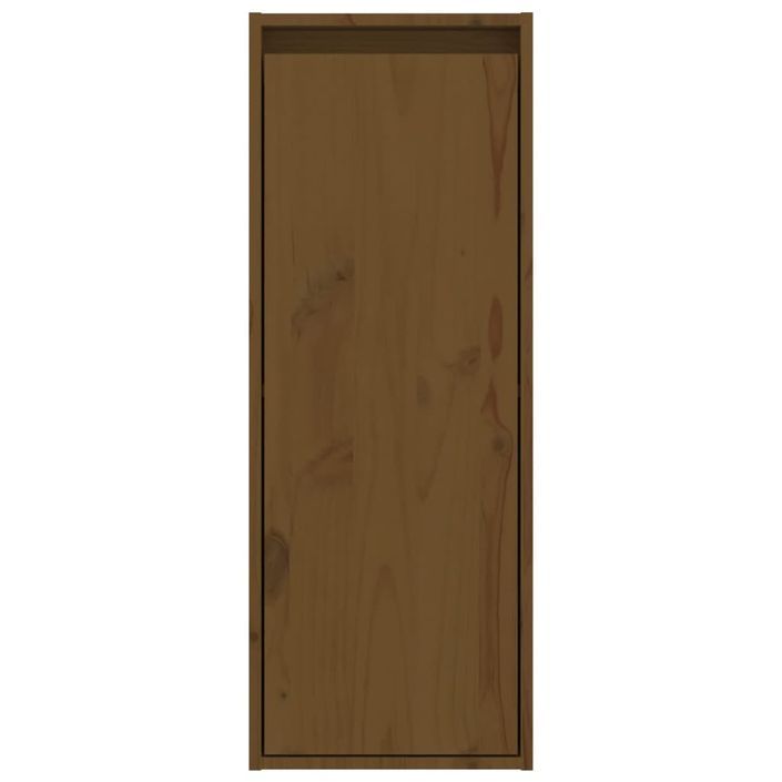 Armoire murale Marron miel 30x30x80 cm Bois de pin massif - Photo n°5