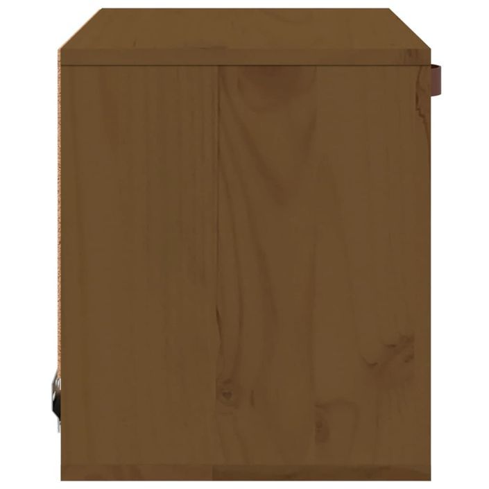 Armoire murale Marron miel 40x30x35 cm Bois de pin massif - Photo n°4