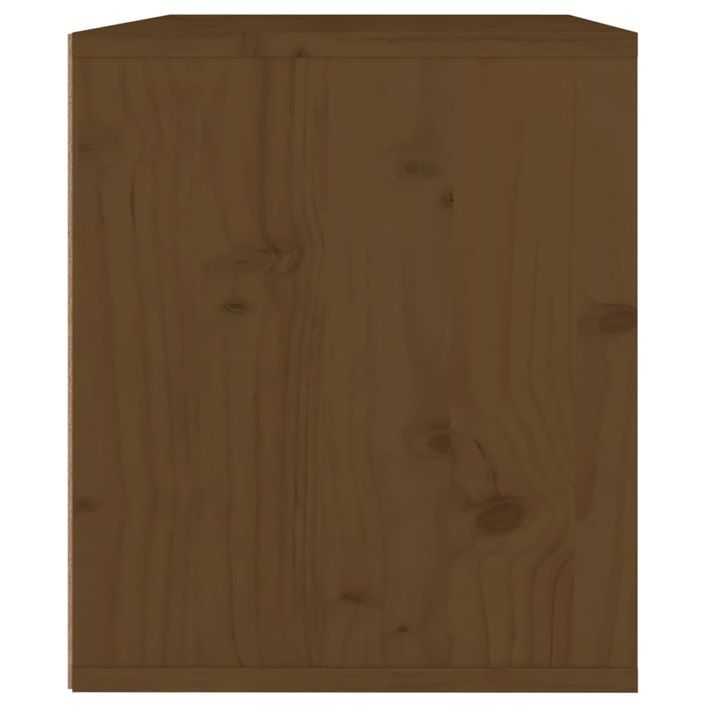 Armoire murale Marron miel 45x30x35 cm Bois de pin massif - Photo n°6