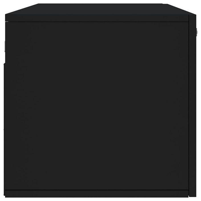 Armoire murale noir 100x36,5x35 cm bois d'ingénierie - Photo n°7