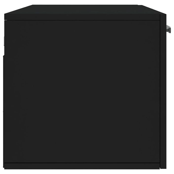 Armoire murale noir 100x36,5x35 cm bois d'ingénierie - Photo n°7