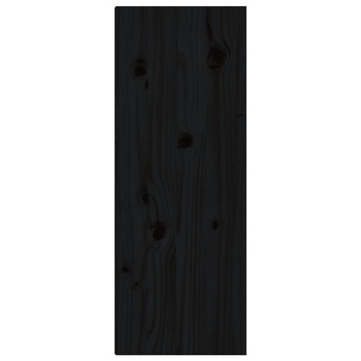 Armoire murale Noir 30x30x80 cm Bois de pin massif - Photo n°7