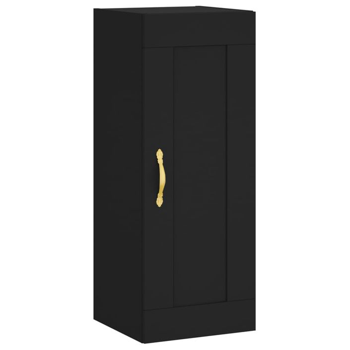 Armoire murale noir 34,5x34x90 cm bois d'ingénierie - Photo n°1