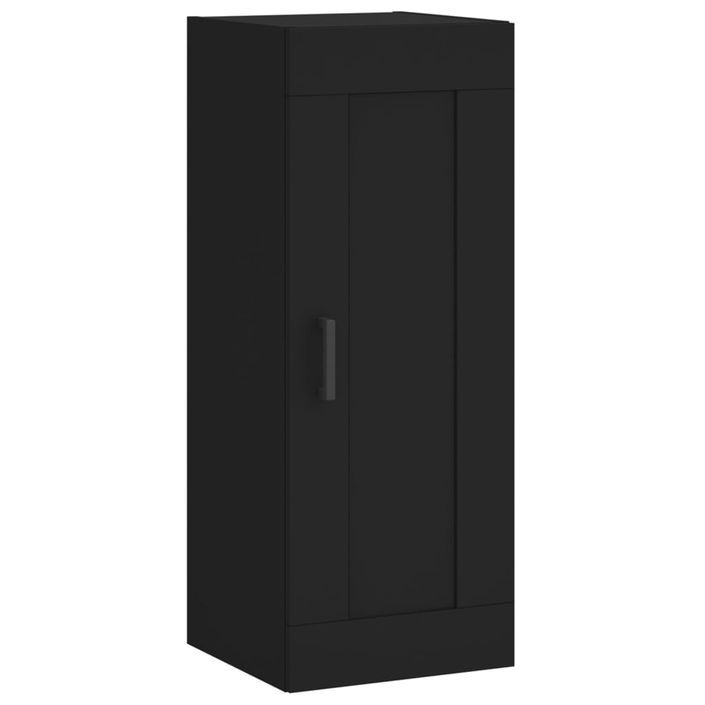 Armoire murale noir 34,5x34x90 cm bois d'ingénierie - Photo n°1